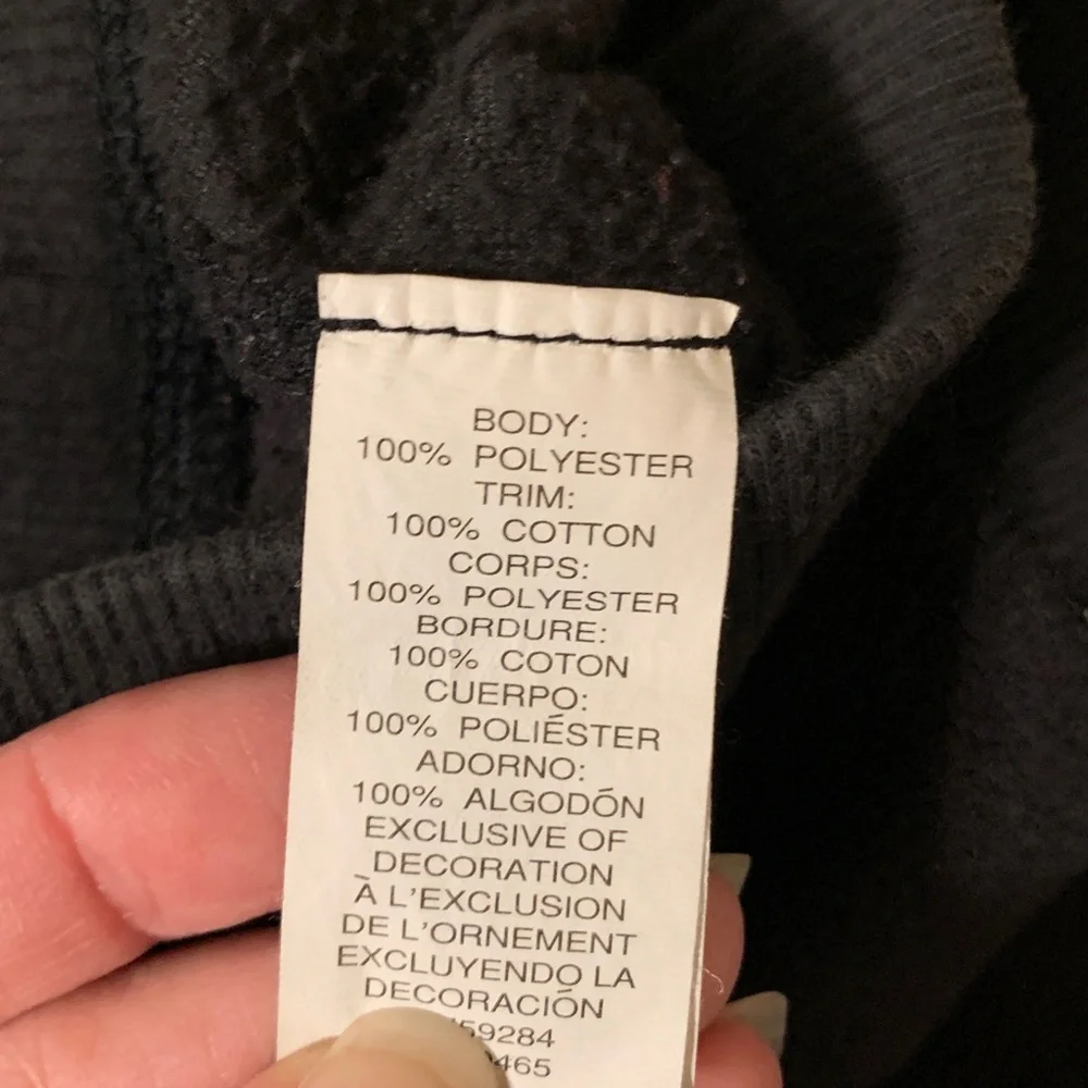 Children's Place Pants Girls Size 10 Black Fleece 1989 Place Bow Stretch Waist